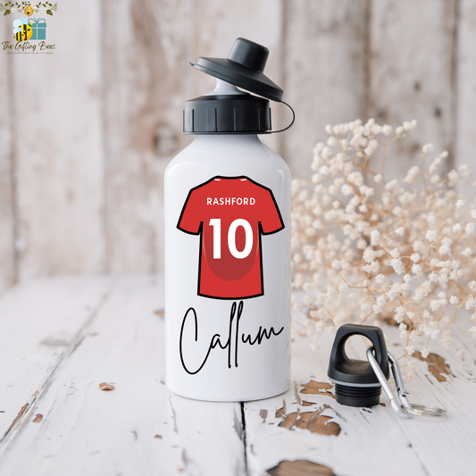 Personalised premier league Football shirt Water Bottle 2024/2025 Kit